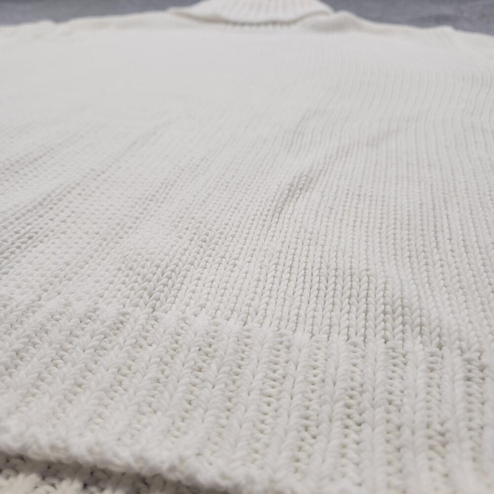 Ralph Lauren Purple Label Sweater Womens L Large White Turtleneck Pullover Knit - Picture 4 of 15